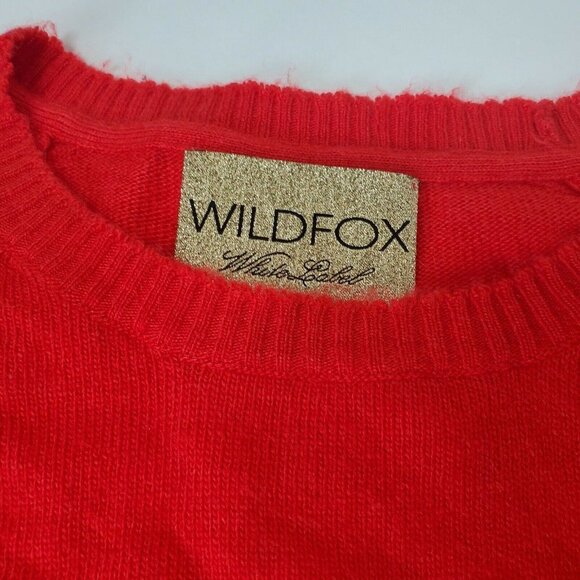 Wildfox Shopping Cardio Size XS Sweater Alpaca Blend - Picture 6 of 8